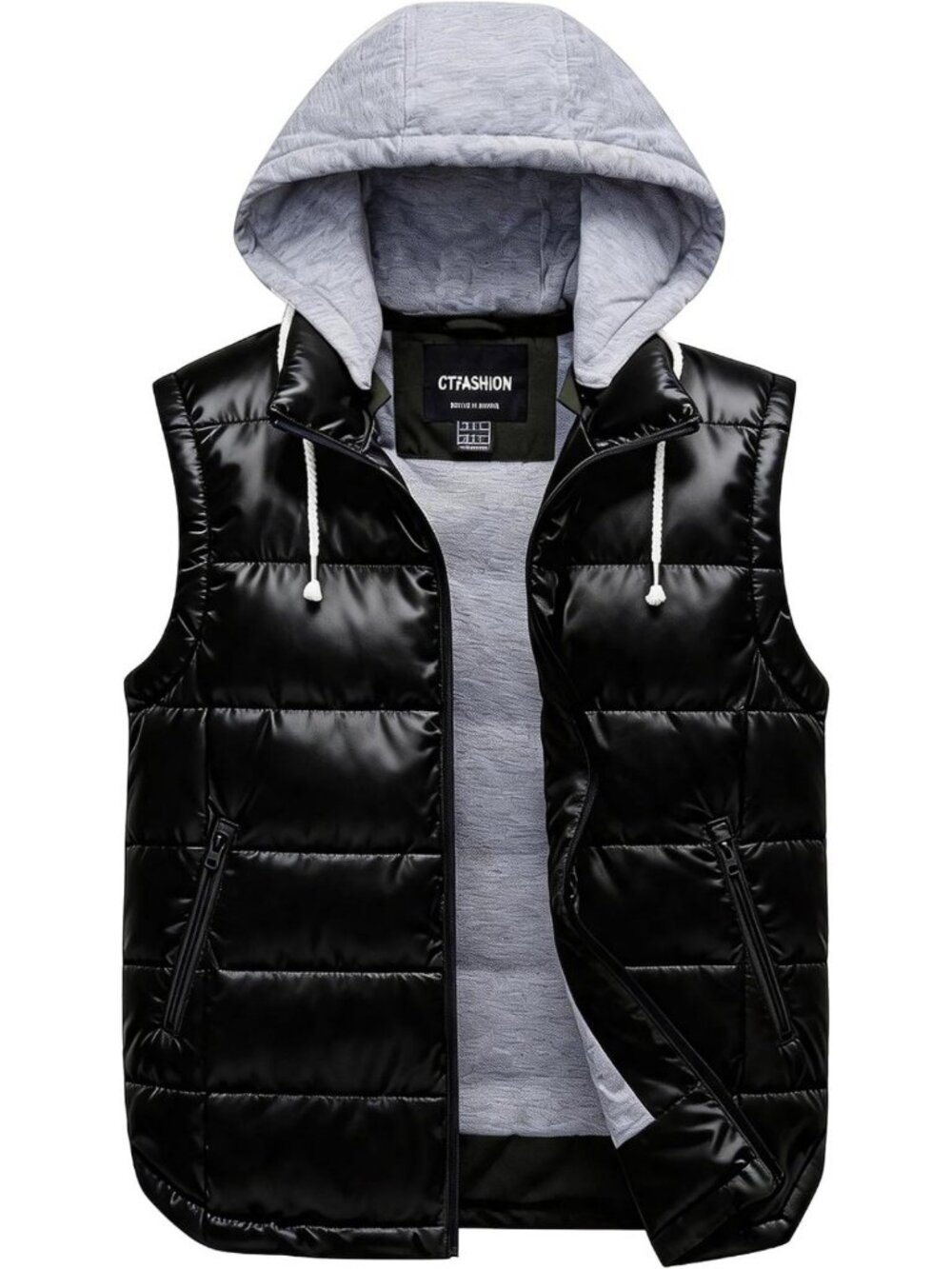Cozy Insulated Women's Puffer Vest - Quilted Sleeveless Jacket with Removable